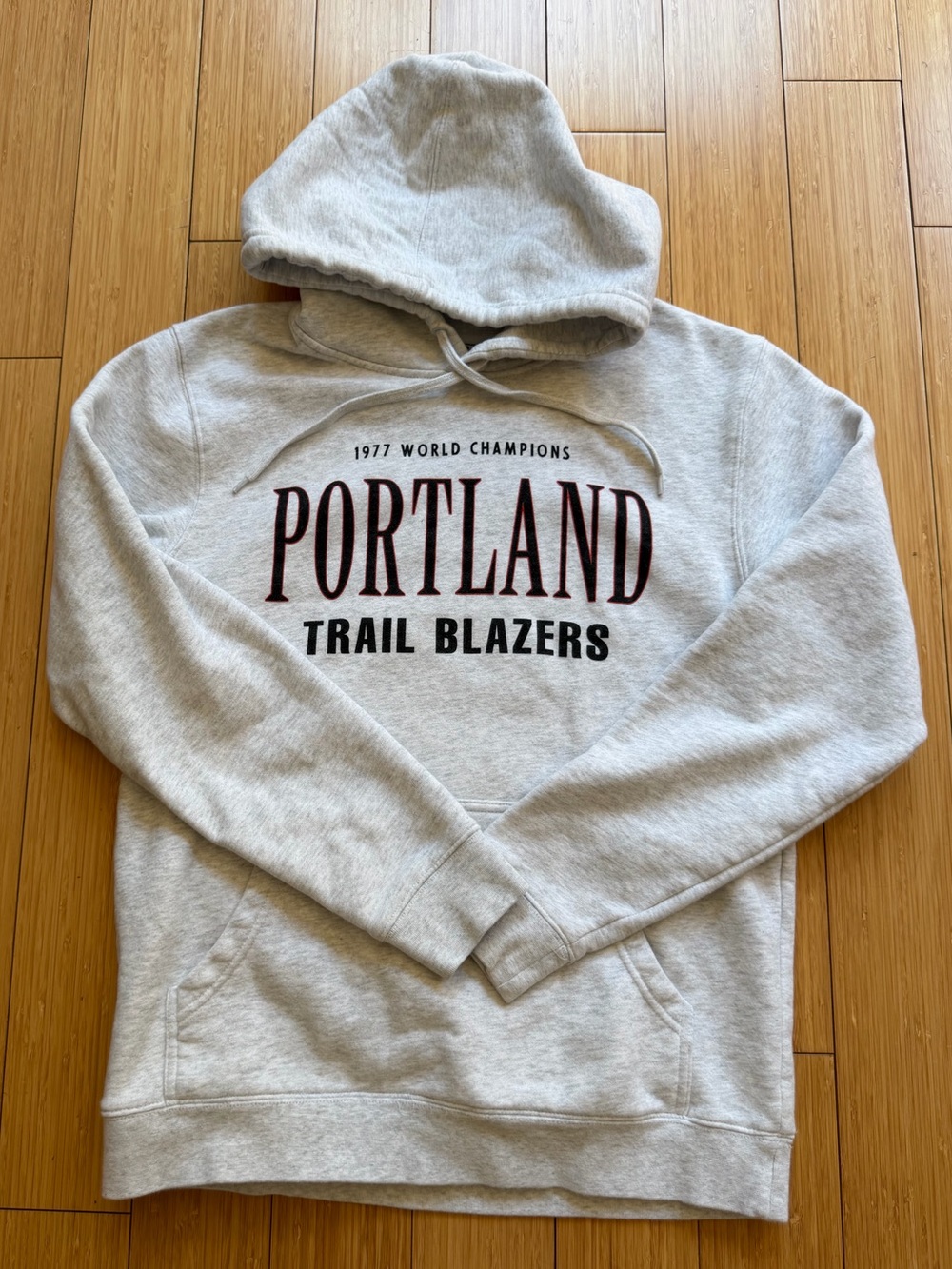 Portland Trail Blazers Gray Hoodie Sweatshirt - Portland Gear